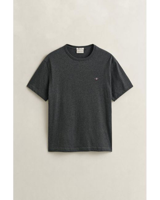 Gant Gray Regular Fit Shield T-Shirt for men