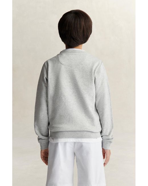 Gant Gray Teens Archive Shield Sweatshirt Melange