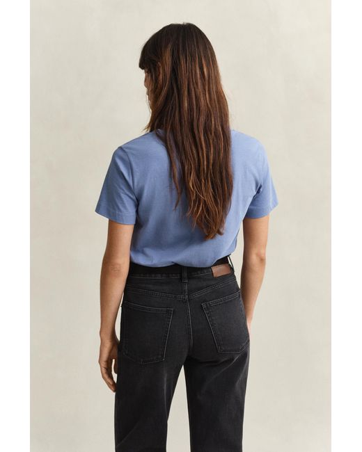 Gant Blue Shield V-Neck T-Shirt