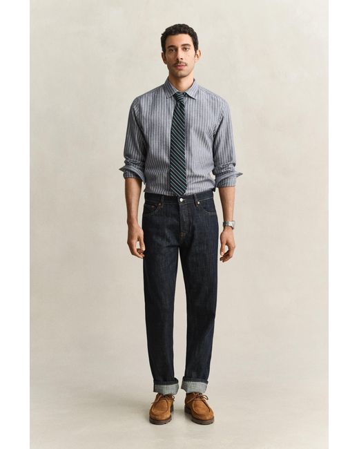 Gant Black Selvedge Jeans Dark Raw for men