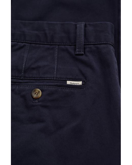 Gant Blue Regular Fit Comfort Chinos Evening for men