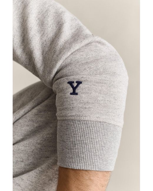 Gant Natural X Yale Hoodie Melange for men