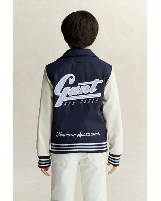 Gant Blue Teens Teen Boys Varsity Jacket Evening for men