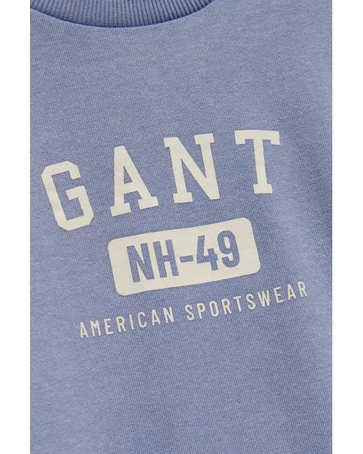 Gant Blue Teens Teen Boys Washed Sweatshirt for men