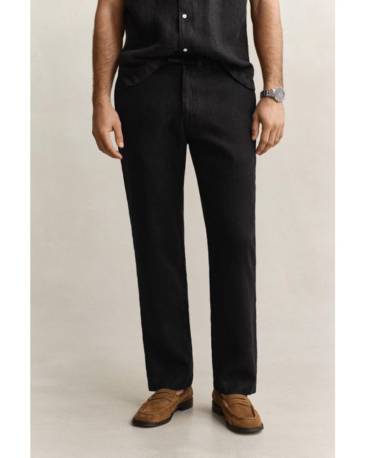 Gant Black Linen Pants for men