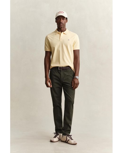 Gant Green Slim Fit Smart Chinos Dark Moss for men