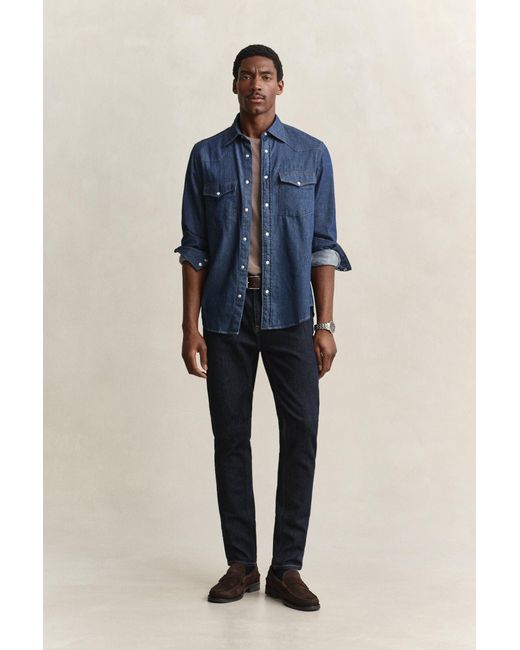 Gant Natural Slim Clean Wash Jeans Dark for men