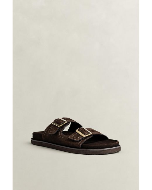 Gant Brown Fairfro Suede Sandals Dark for men