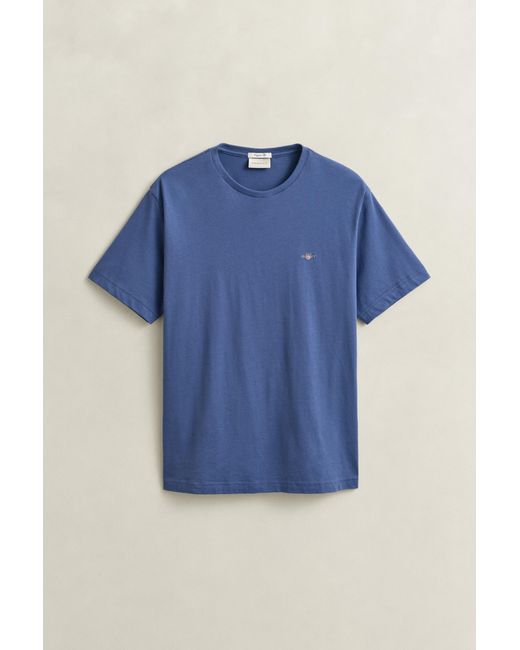 Gant Blue Regular Fit Shield T-Shirt for men