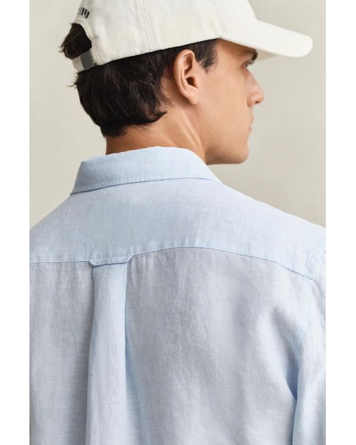 Gant White Linen Shirt for men