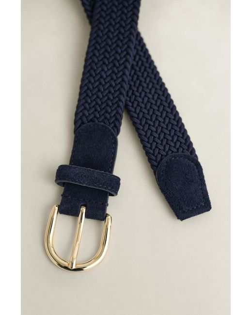 Gant Blue Elastic Braided Belt