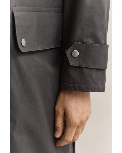 Gant Blue Waxed Barn Coat for men