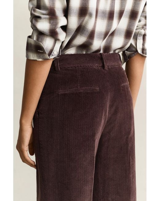 Gant Natural Tailored Corduroy Pants Deep