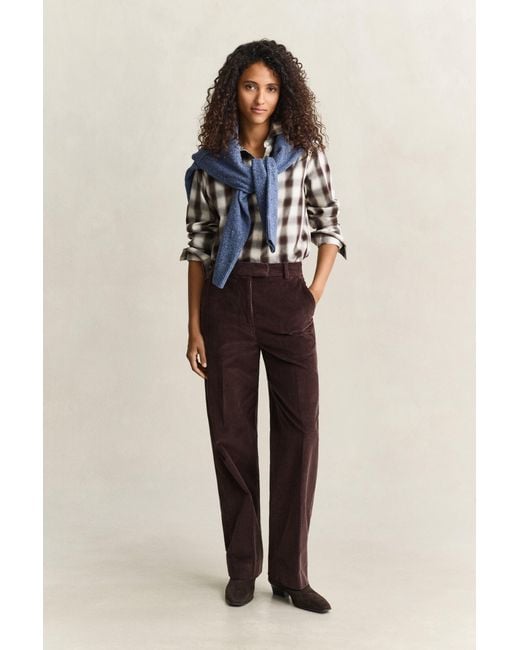 Gant Natural Tailored Corduroy Pants Deep