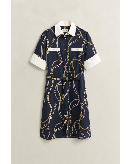 Gant Black Contrast Shirt Dress Evening
