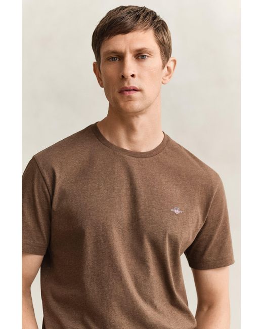 Gant Blue Regular Fit Shield T-Shirt for men