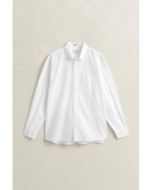 Gant White Poplin Shirt for men