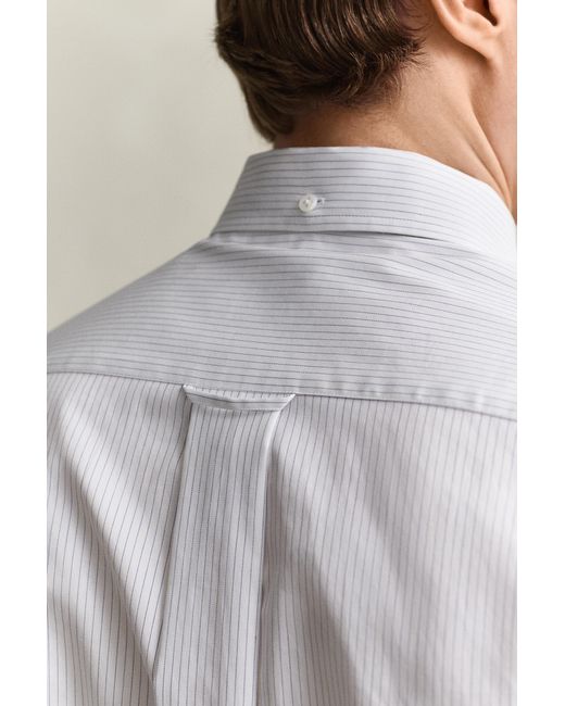 Gant Blue Striped Twill Dress Shirt for men