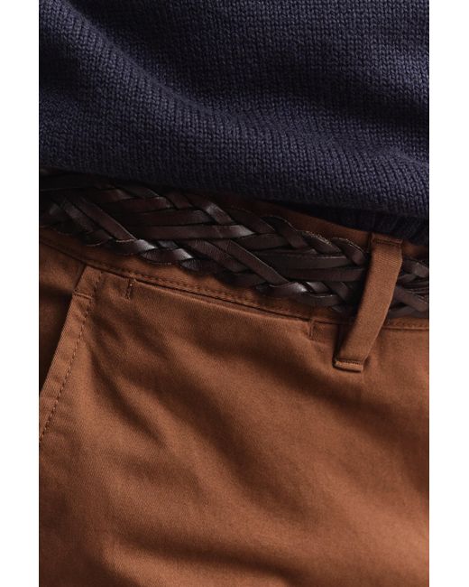 Gant Blue Slim Fit Classic Chinos Mahogany for men