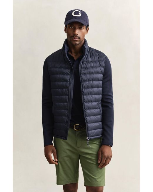 Gant Blue Hybrid Jacket Evening for men