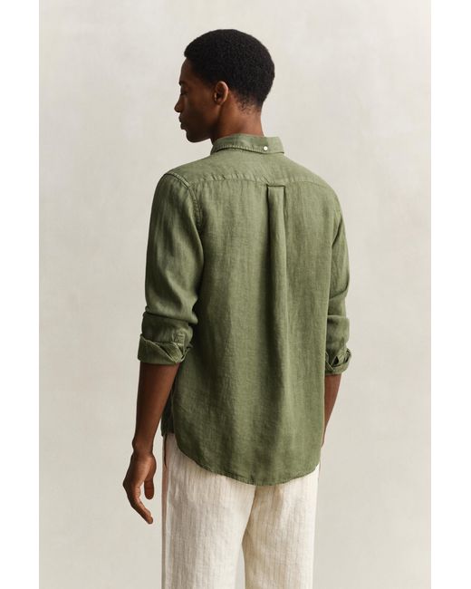 Gant Green Linen Shirt for men