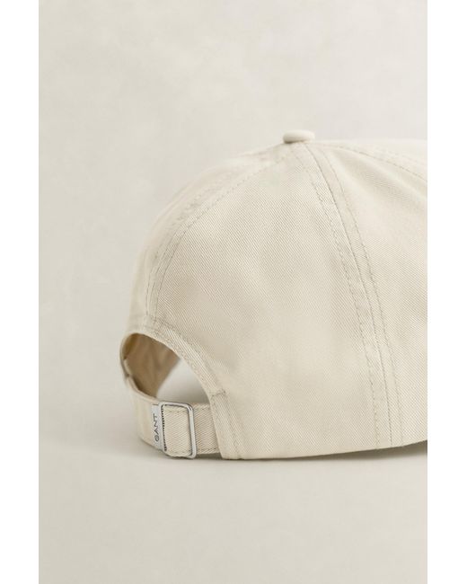 Gant Blue Shield Cotton Twill Cap Putty for men