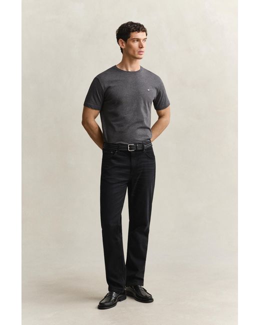 Gant Gray Regular Fit Shield T-Shirt for men