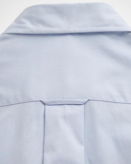 Gant Blue Regular Fit Pinpoint Oxford Shirt for men