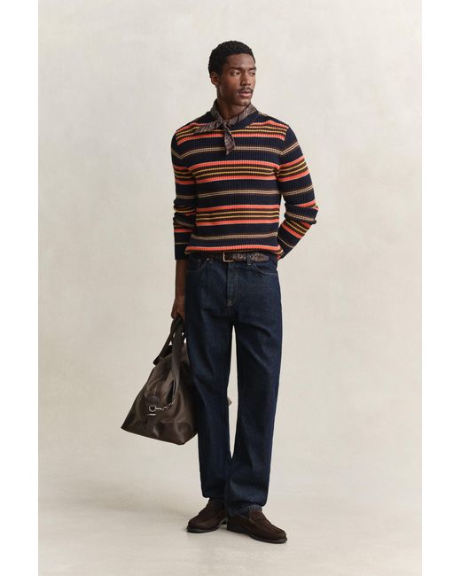 Gant Blue Straight Fit Jeans Dark for men