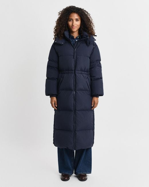 Gant Blue Full Length Down Coat