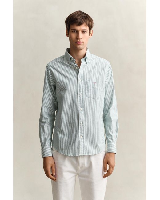 Gant Multicolor Banker Stripe Classic Oxford Shirt for men