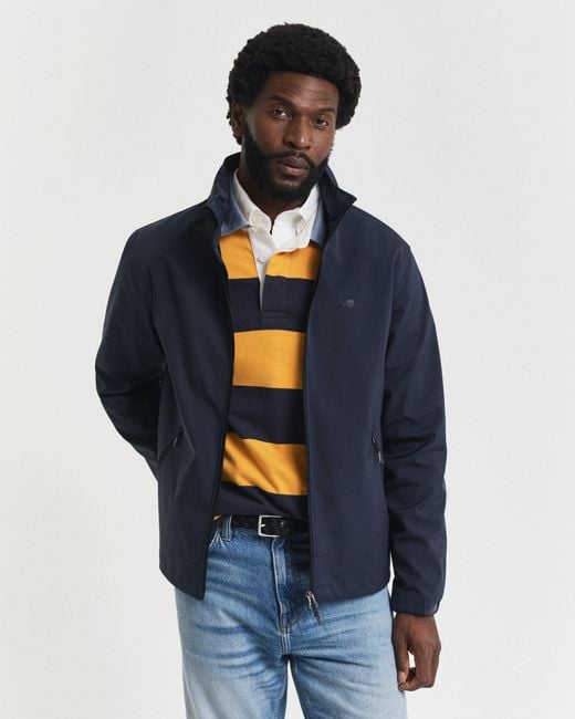 Gant Blue Soft Shell Jacket for men