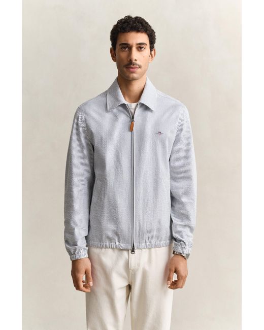 Gant Multicolor Seersucker Windcheater Jacket for men