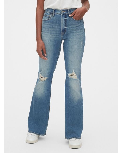 gap high rise flare jeans