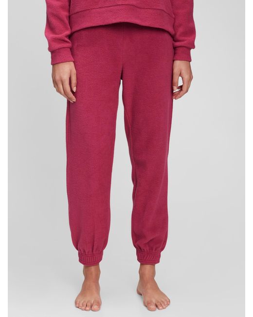 Gap Flannel Reverse Cozy Fleece Joggers 