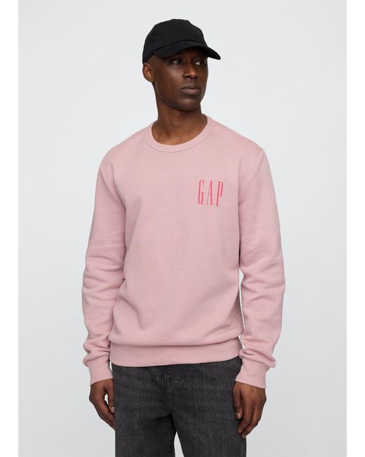Felpa rosa con logo di Gap in Pink da Uomo