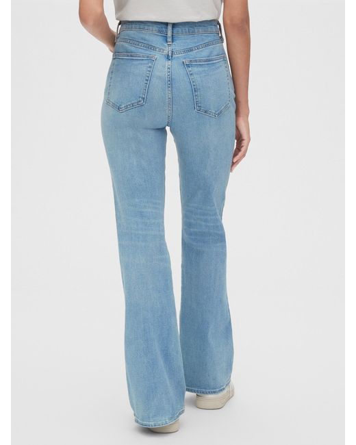 high rise flare jeans with secret smoothing pockets