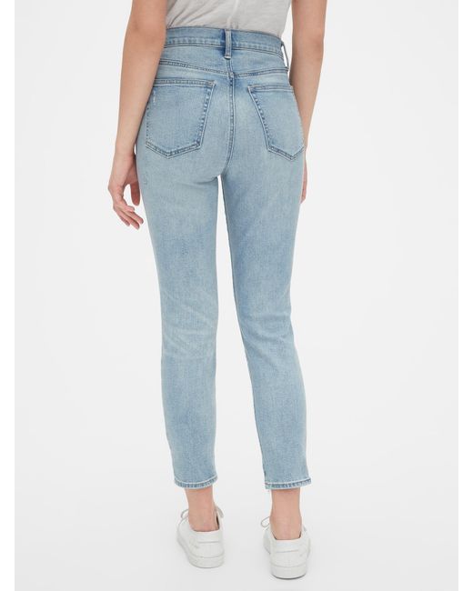 gap high rise true skinny ankle jeans