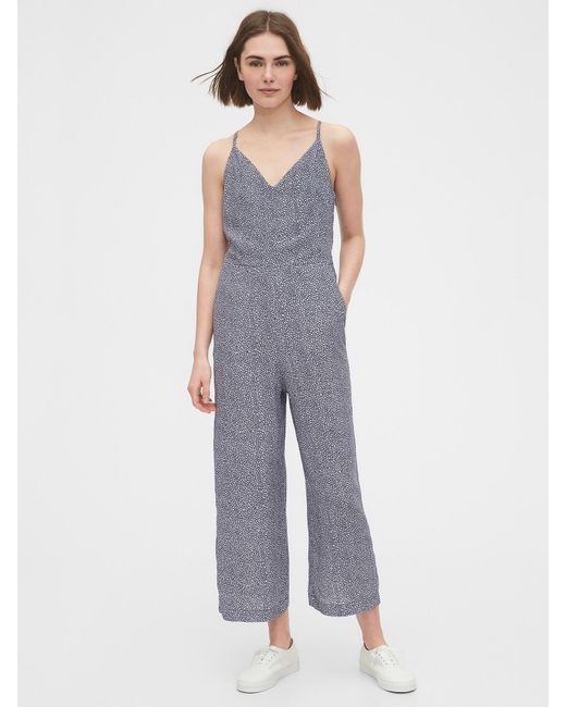 gap floral jumpsuit