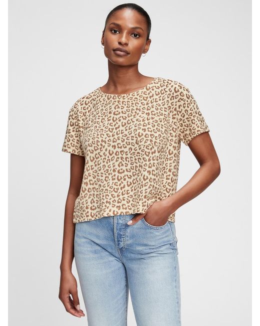 gap cropped t shirt