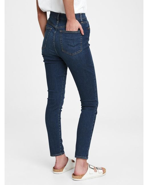 gap high rise true skinny jeans with 