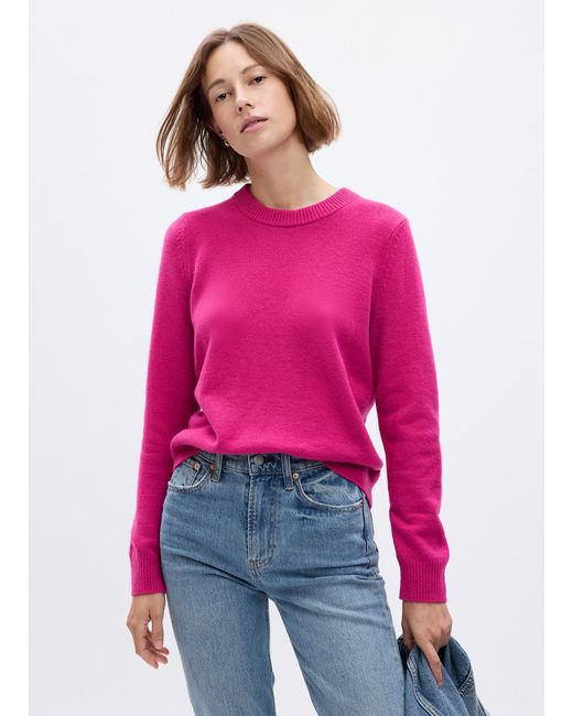 Pullover con scollo rotondo di Gap in Pink