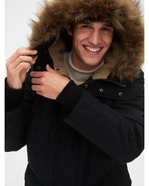 gap black parka
