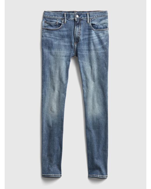 Gap Denim Flex Skinny Jeans With Washwelltm in Blue for Men - Lyst
