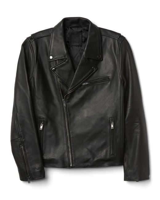 gap leather biker jacket