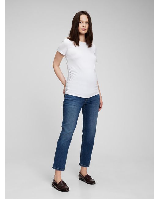 Gap Denim Maternity True Waistband Full 