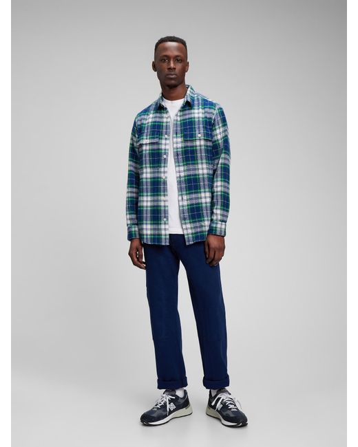 gap checked shirt