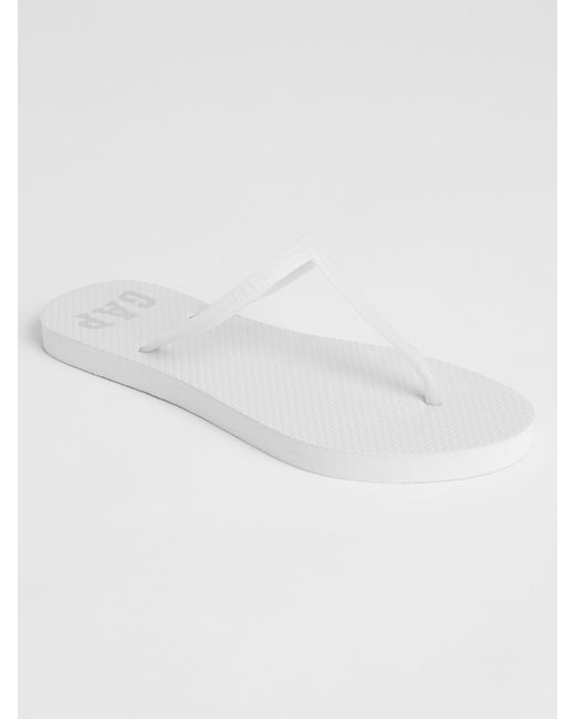 gap logo flip flops