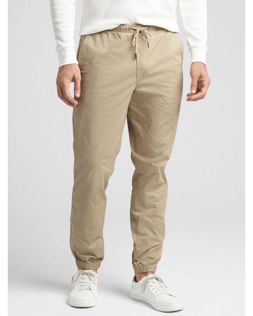 gap twill joggers
