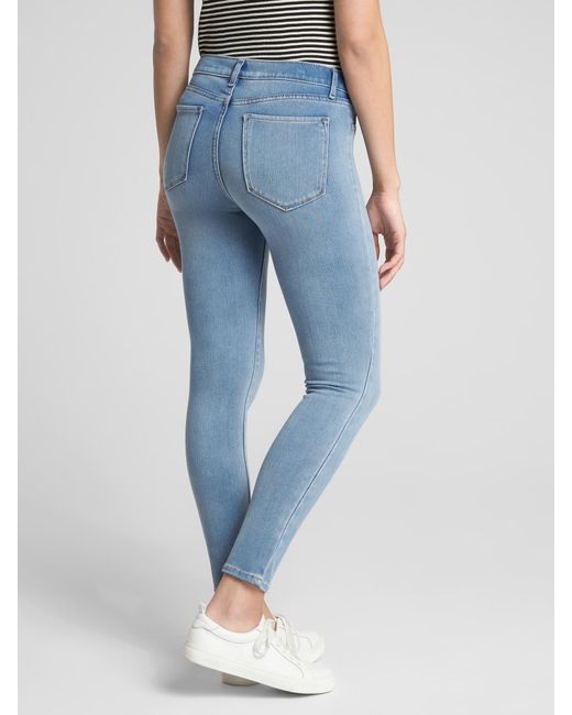 Soft Wear Mid Rise Knit Legging Jeans 